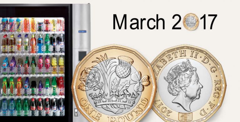New One Pound Coin Commercial Vending Services Vending Machines