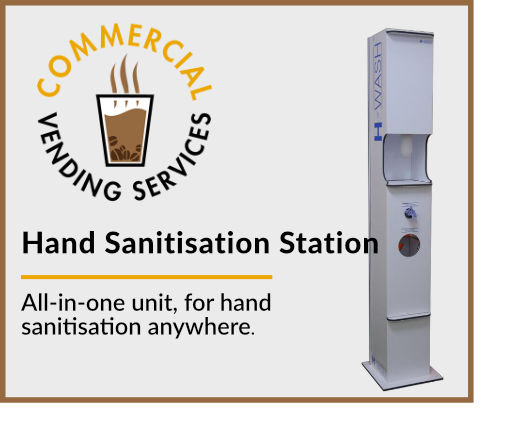 Hand Sanitising Station | Commercial Vending Services Ltd